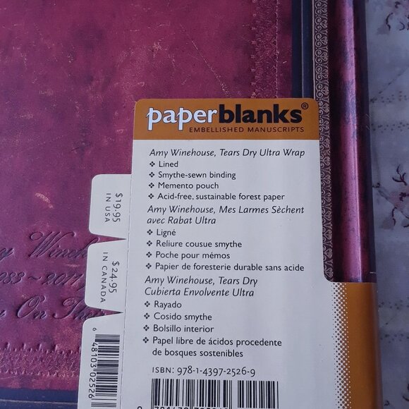 Amy Winehouse Paperblanks Journal - Picture 7 of 7